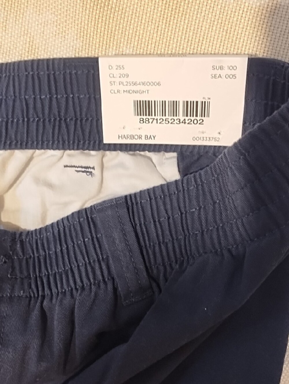 Harbor Bay Nwt size 1XL Men's Navy Flat-Front Shorts. - Picture 3 of 9